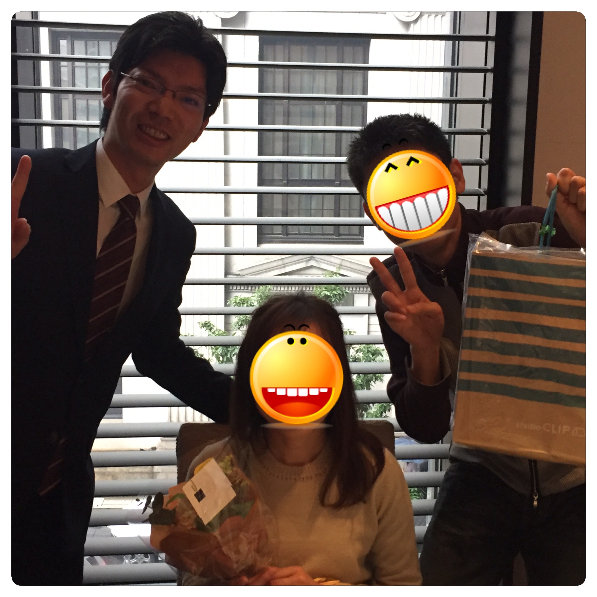 成婚したお客様とそのフィアンセとお祝いに食事に行きました♪( ´▽`) 成婚したお客様とそのフィアンセとお祝いに食事に行きました♪( ´▽`)