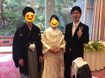 成婚されたお客様の結婚式に出席しました(^O^) 成婚されたお客様の結婚式に出席しました(^O^)